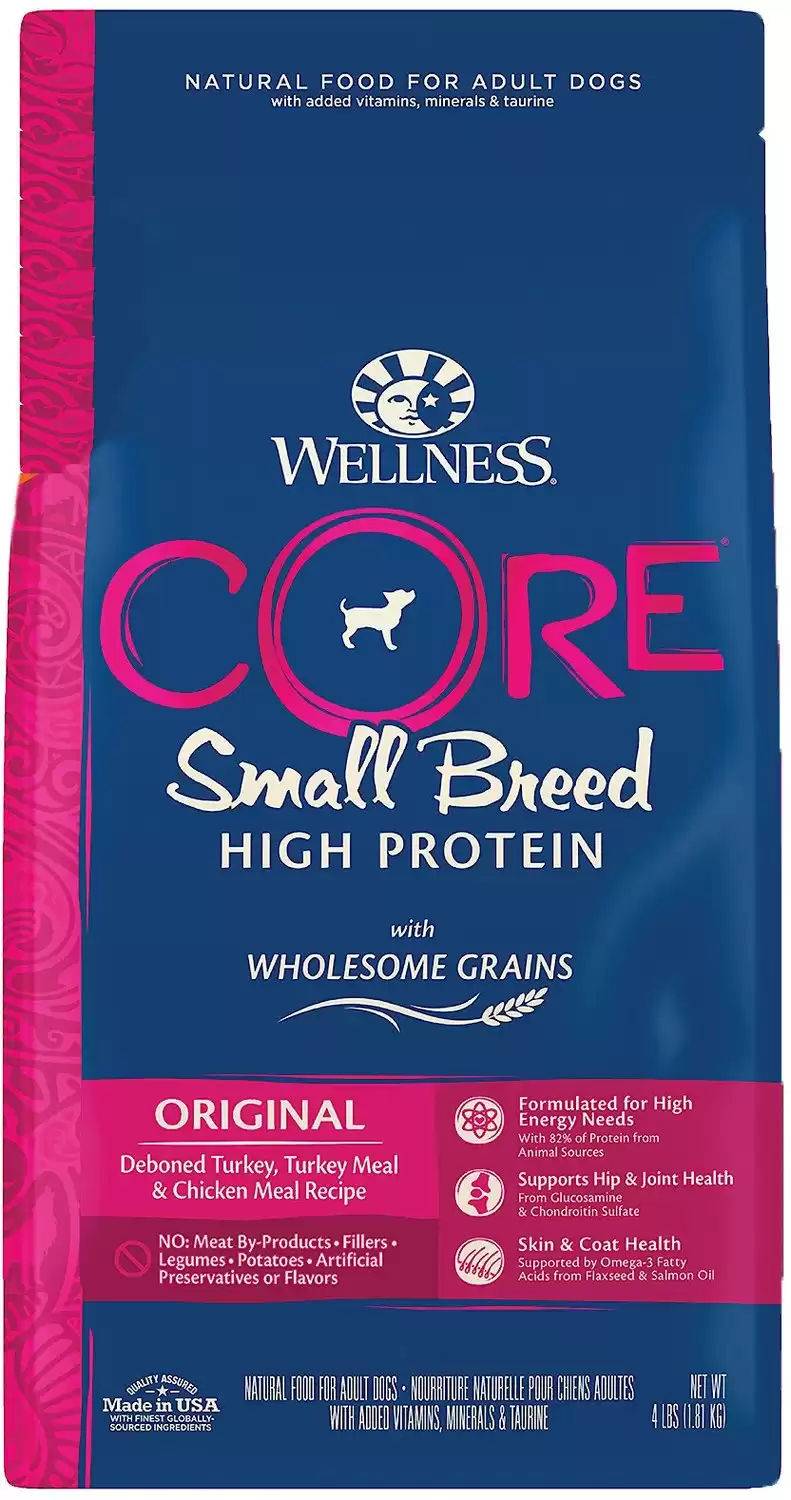 Wellness CORE Wholesome Grains Small Breed Original Recipe High Protein Dry Dog Food