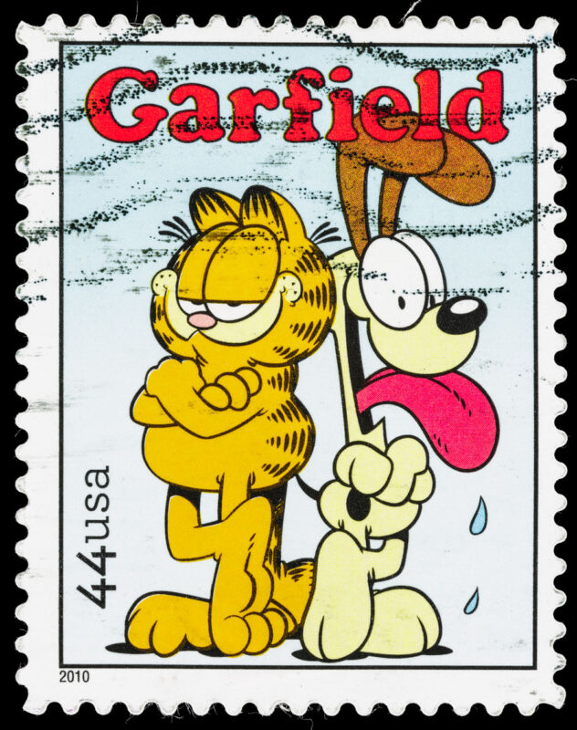 Un sello postal de Garfield