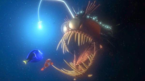 Animales que brillan en la oscuridad - 6. Pez linterna con cuernos
