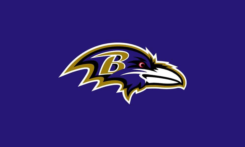 Colores de la paleta Raven en los colores del equipo de los Baltimore Ravens