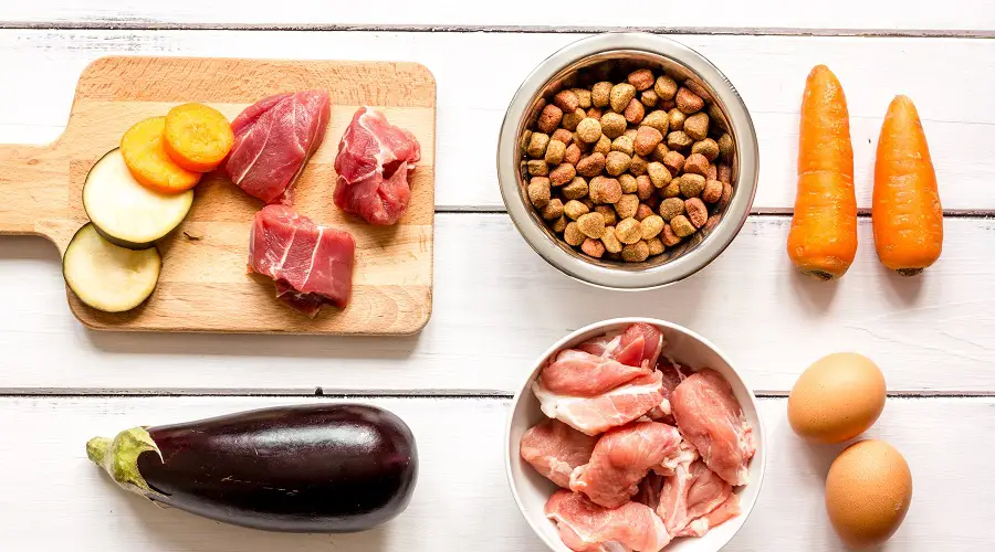Ingredientes de comida para perros