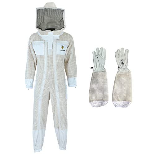 BeeProGear Traje de abeja con doble cremallera ventilada para...