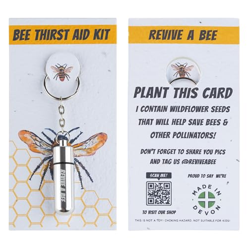 Kit de avivamiento de abejas plateadas y papel de semillas plantable -...
