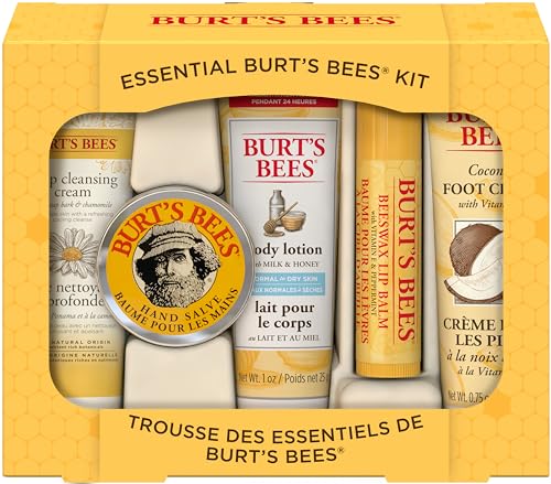 Burt's Bees Essential Set de regalo, bálsamo labial, manos...