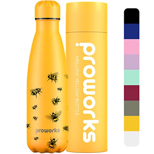 Botella de agua de acero inoxidable Proworks, sin BPA...