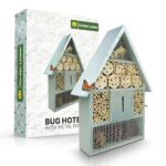 Los Mejores Hoteles De Insectos Para La Vida Silvestre en Su Jardín 2023 Bug Hotel Bug House Casa para insectos con techo de metal...